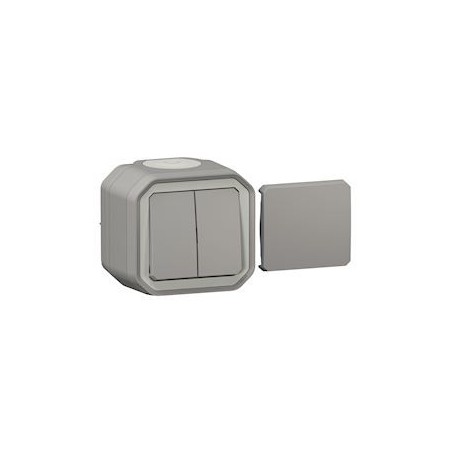 Transformeur reversible Plexo complet saillie gris - 069719L - Legrand | GENMA