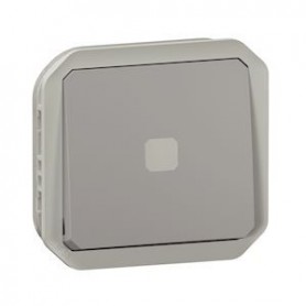 Interrupteur temporise lumineux Plexo composable gris - 069504L - Legrand | GENMA