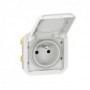 Prise de courant 2P+T Plexo composable blanc - 069621L - Legrand | GENMA