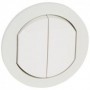 Enjoliveur double Celiane IP44 pour reference 067001 ou 067031 - Blanc - 067802 - Legrand | GENMA