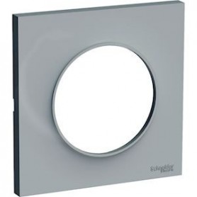 Odace Styl plaque Gris 1 poste - S520702A1 - Schneider Electric | GENMA