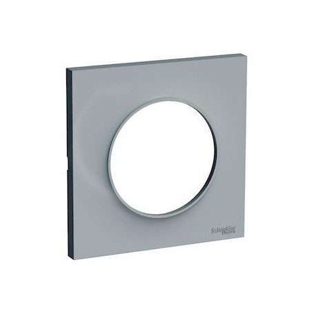 Odace Styl plaque Gris 1 poste - S520702A1 - Schneider Electric | GENMA