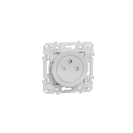 Odace - prise de courant 2P+T affleurante - Alu - connexion rapide - S530052 - Schneider Electric | GENMA