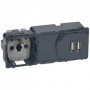 Prise de courant et chargeur double USB Type-A 3A precablees Celiane - 067106 - Legrand | GENMA