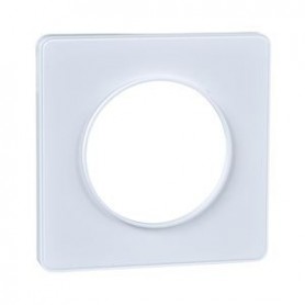 Odace Touch - plaque de finition 1 poste - Blanc RAL9003 - S520802 - Schneider Electric | GENMA