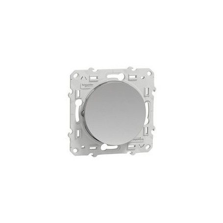 Odace - interrupteur va-et-vient Alu - 10A - fixation par vis - connexion rapide - S530204 - Schneider Electric | GENMA