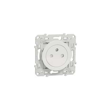 Odace - Lot de 100 prises de courant 2P+T Affleurante- Blanc - S524052P - Schneider Electric | GENMA