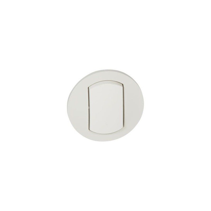 Enjoliveur CELIANE simple lumineux blanc finition brillant