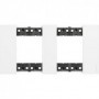Plaque de finition Living Now Collection Les Blancs 2x2 modules finition Blanc - BTKA4802M2KW - Bticino Cofrel | GENMA