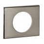 Plaque Celiane Matieres 1 poste - finition Inox Brosse - 069101 - Legrand | GENMA