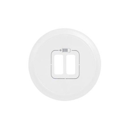 Enjoliveur Celiane pour chargeur double USB Type-A et Type-C - Blanc - 068256 - Legrand | GENMA