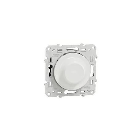 Odace - Variateur de lumiere universel en 2 ou 3 fils 3W 100W(Led) - Blanc - S520519 - Schneider Electric | GENMA