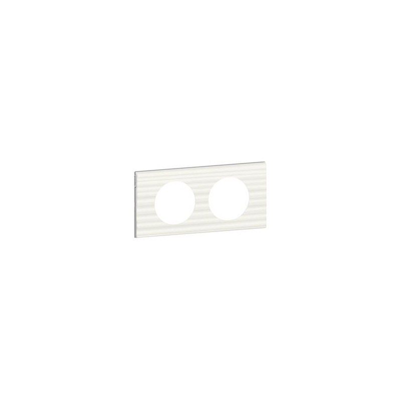 Lot De 2 Plaques Legrand Céliane Corian Cannelé – Blanc – Réf 069011 – État Neuf