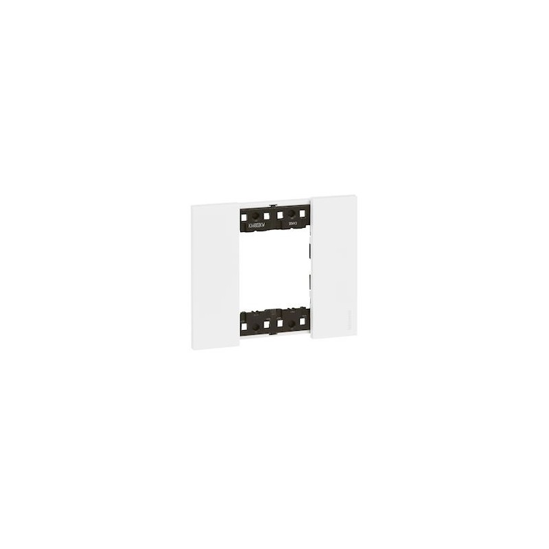 Plaque Simple Blanc Arnould BTicino 20600 - 2 Modules Neuf Pour Interrupteur