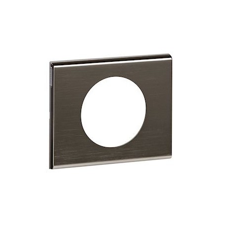 Plaque Celiane Matieres 1 poste - finition Black Nickel - 069031 - Legrand | GENMA