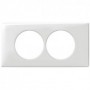 Plaque Celiane Laque 2 postes pour renovation entraxe 57mm - finition Blanc - 068808 - Legrand | GENMA