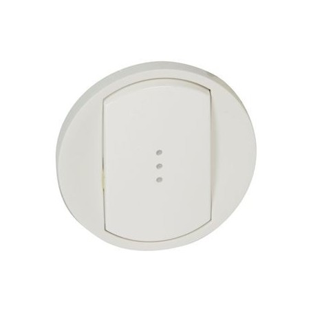 Enjoliveur large Celiane pour toutes commandes d'eclairage standard - Blanc - 068003 - Legrand | GENMA