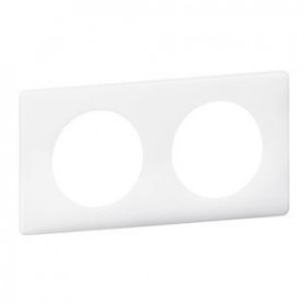 Plaque Celiane Laque 2 postes - finition Blanc - 066632 - Legrand | GENMA