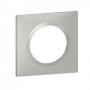 Plaque carree dooxie 1 poste finition effet aluminium - 600851 - Legrand | GENMA