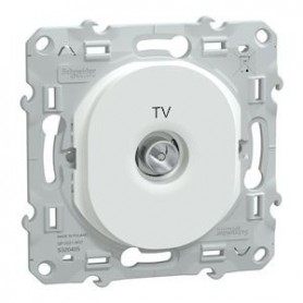 Ovalis - prise TV simple - Blanc - S320405 - Schneider Electric | GENMA
