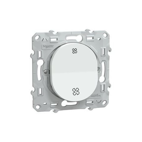 Ovalis - poussoir VMC - sans arret - Blanc - S320236 - Schneider Electric | GENMA