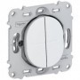 Ovalis - double va et vient - 10AX - a vis- sans plaque de finition Blanc - S261214 - Schneider Electric | GENMA