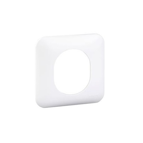 Ovalis - Plaque de finition blanche (RAL9003) - 1 poste Blanc - S260702 - Schneider Electric | GENMA