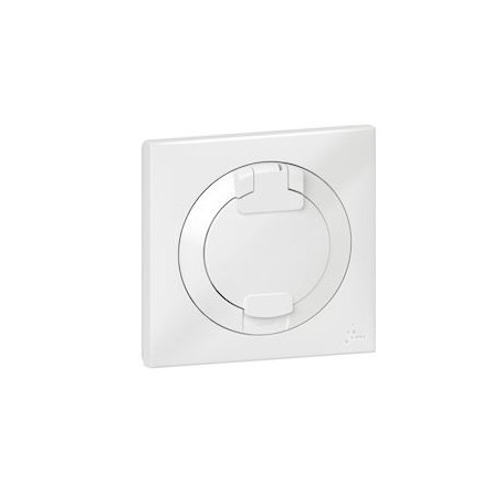 Prise de courant 2P+T a puits dooxie 16A IP44 livree avec plaque carree blanche - 600344 - Legrand | GENMA