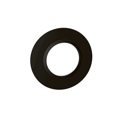 Plaque ronde dooxie 1 poste finition noir velours - 600976 - Legrand | GENMA
