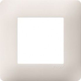 Essensya Plaque 1 poste Blanc - WE401 - Hager | GENMA