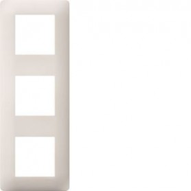 Essensya Plaque 3 postes reversible entraxe 71mm Blanc - WE403 - Hager | GENMA