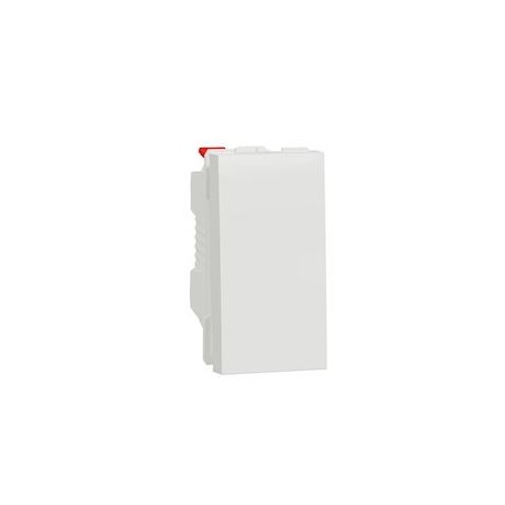 Unica - bouton-poussoir NO - 10A - connex rapide - 1 mod - Blanc - meca seul - NU310618F - Schneider Electric | GENMA