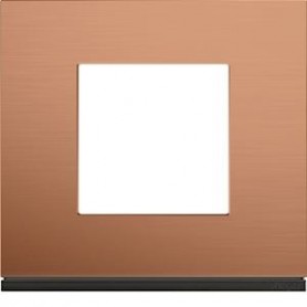 Plaque gallery 1 poste matiere copper alu - WXP4602 - Hager | GENMA