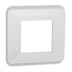 Unica Pro - plaque de finition - Blanc - 1 poste - NU400218 - Schneider Electric | GENMA