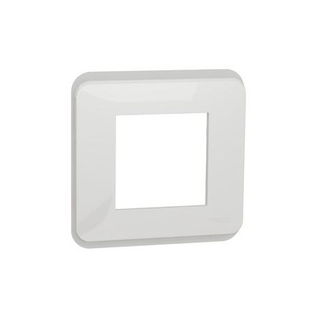 Unica Pro - plaque de finition - Blanc - 1 poste - NU400218 - Schneider Electric | GENMA