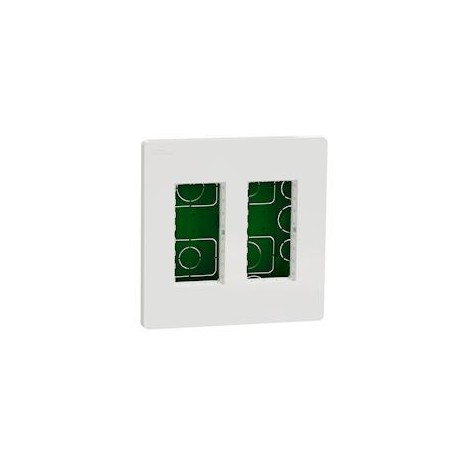 Unica - boite de concentration encastree complete - 2 col de 4 mod - Blanc - NU172418 - Schneider Electric | GENMA