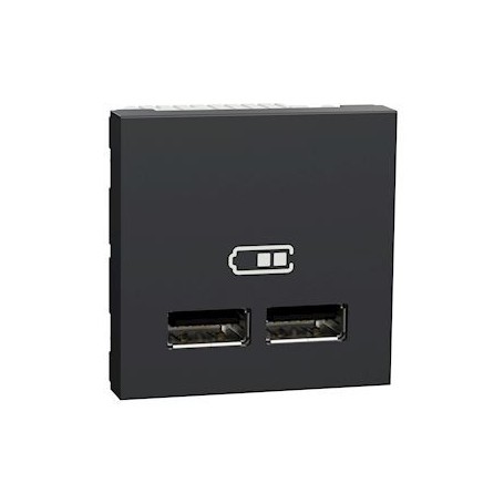 Unica - chargeur USB double - 5Vcc - 1A + 2
