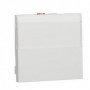 Unica - poussoir NO-NF porte-etiquette - 10 A - 2 mod - Blanc antimi - meca seul - NU324620 - Schneider Electric | GENMA