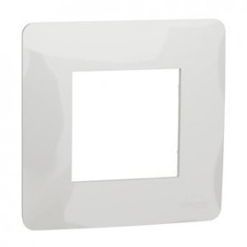 Unica Studio - plaque de finition - Blanc - 1 poste - NU200218 - Schneider Electric | GENMA
