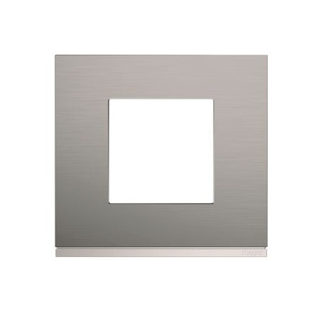 Plaque gallery 1 poste matiere bright inox - WXP4202 - Hager | GENMA