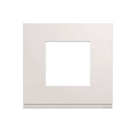 Plaque gallery plastique injecte 1 poste pure - WXP0002 - Hager | GENMA