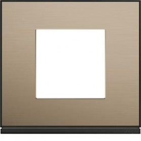 Plaque gallery 1 poste placage bronze - WXP2202 - Hager | GENMA
