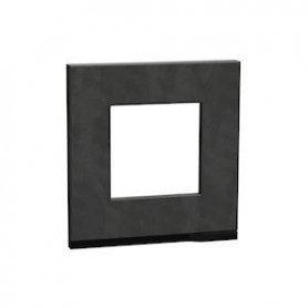 Unica Pure - plaque de finition - Ardoise lisere Anthracite - 1 poste - NU600287 - Schneider Electric | GENMA