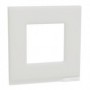 Unica Pure - plaque de finition - Givre blanc lisere Blanc - 1 poste - NU600285 - Schneider Electric | GENMA
