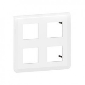 Plaque de finition Mosaic pour 2x2x2 modules blanc - 078838L - Legrand | GENMA