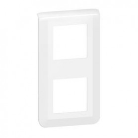 Plaque de finition verticale Mosaic pour 2x2 modules blanc - 078822L - Legrand | GENMA