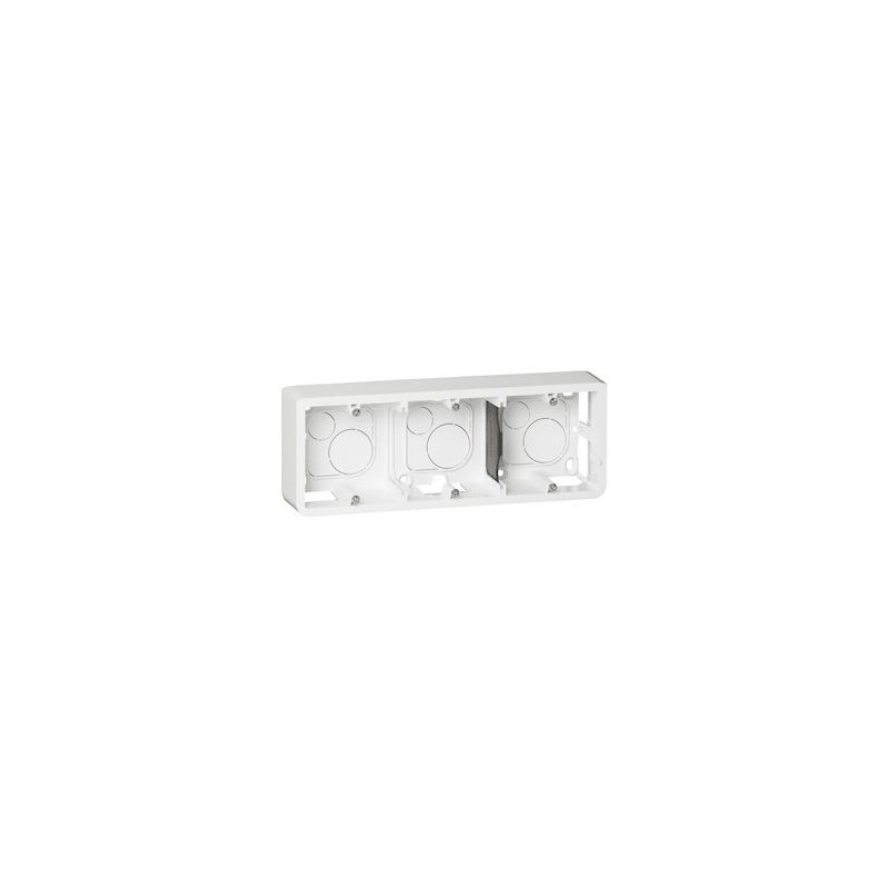 Cadre Saillie Legrand Mosaic – Profondeur 40 Mm – Pour 3 Modules Verticaux – Neuf