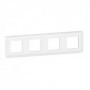 Plaque de finition horizontale Mosaic pour 4x2 modules blanc - 078808L - Legrand | GENMA
