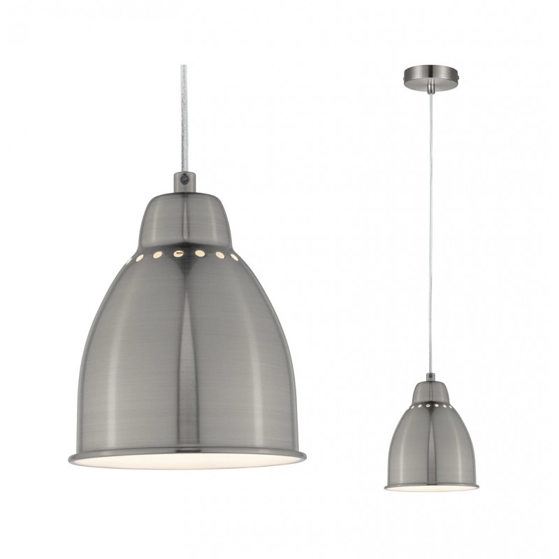 Hilla Neordic suspension E27 max. 40W Acier brossé gradable Métal -...