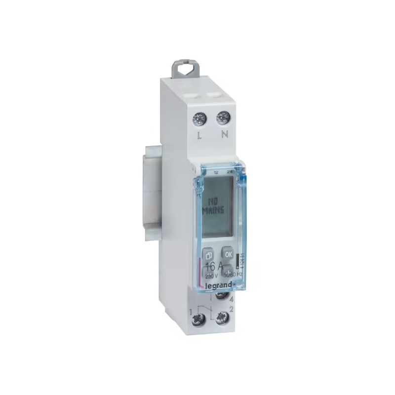 Inter horaire programmable journalier et hebdo standard 230V 1 sort...